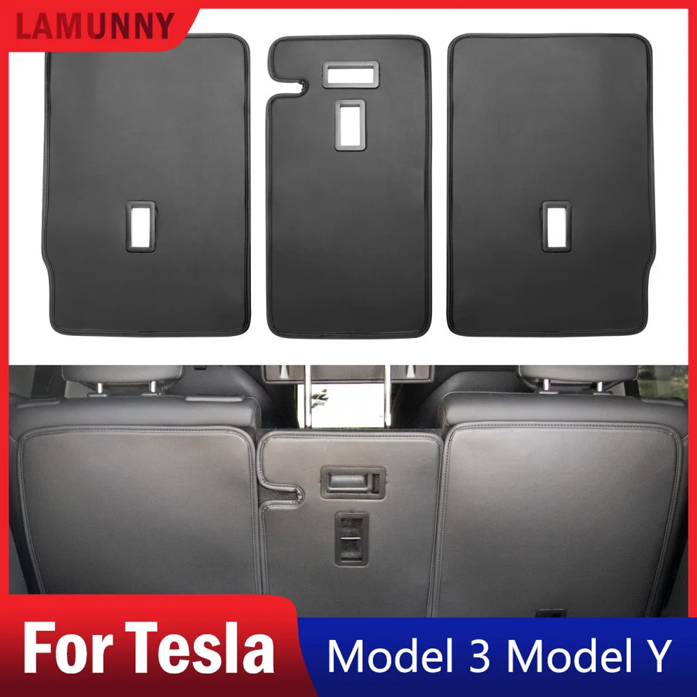 

For Tesla Model Y 3 Second Row Seats Back Cover All Weather Rear Back Seat Protector Back Seat Cover Pet Mat 5-Seater Model Y