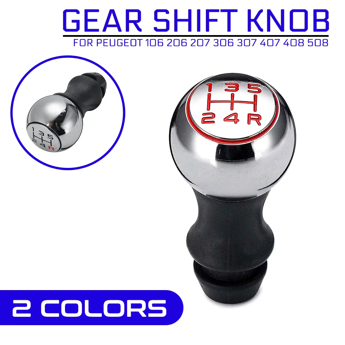 5 Speed Car Lever Shifter Gear Replacement Stick Aluminum Gear Shift