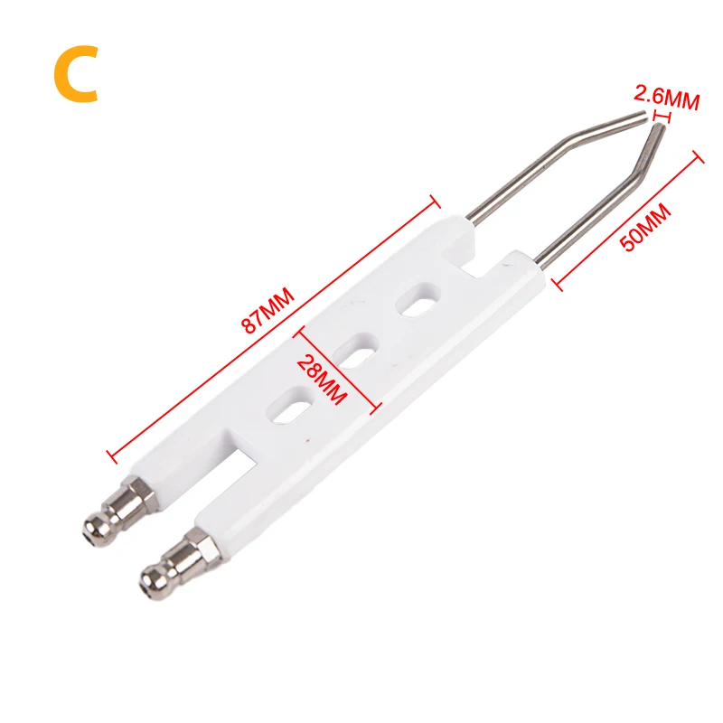 1Pcs H Type Ignition Needle For General-purpose Oil Burner BT10 Electrode  Burner Accessories Ceramic Ignition Double Pin