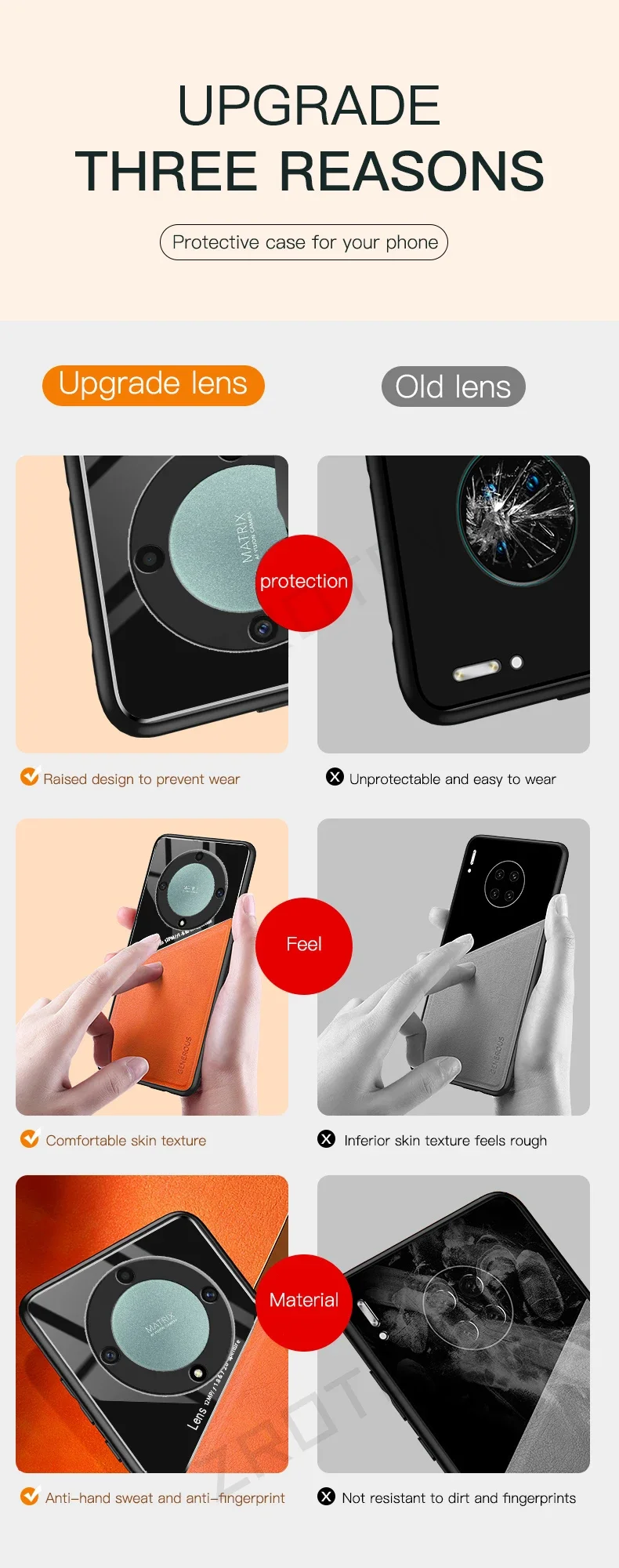 Für HonorX9a Fall Zroteve PU Leder Weichen Rahmen Harte PC Abdeckung Für Huawei Honor X9a X9b X9c X9d HonorX9d HonorX9c 5G Telefon Fällen – Detail 13