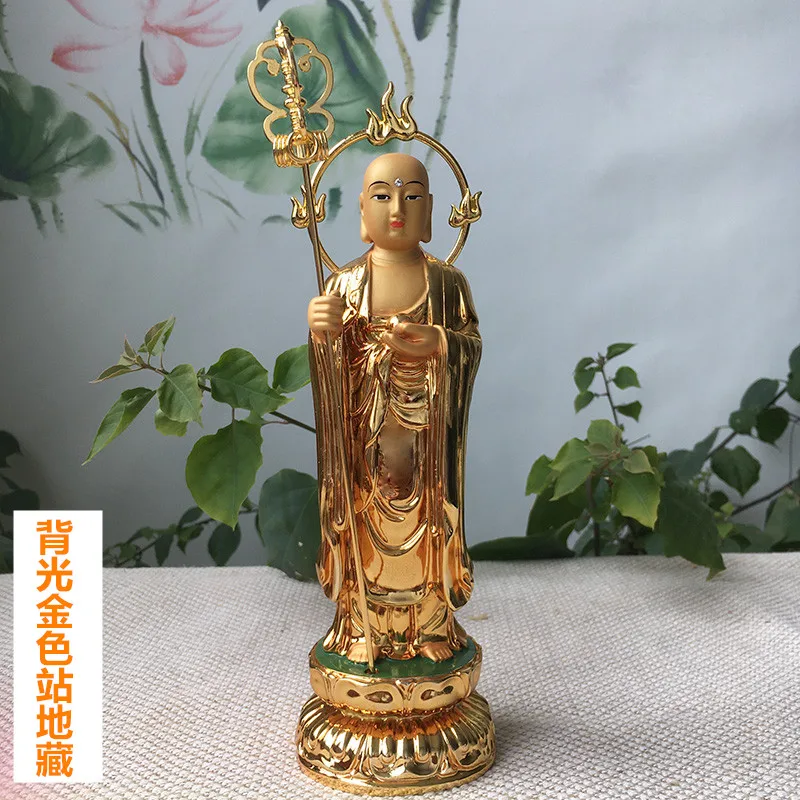 

There great wish South China. The statue King Earth-treasure bodhisattva backlit gold-plated resin alloy, and becomes attached.
