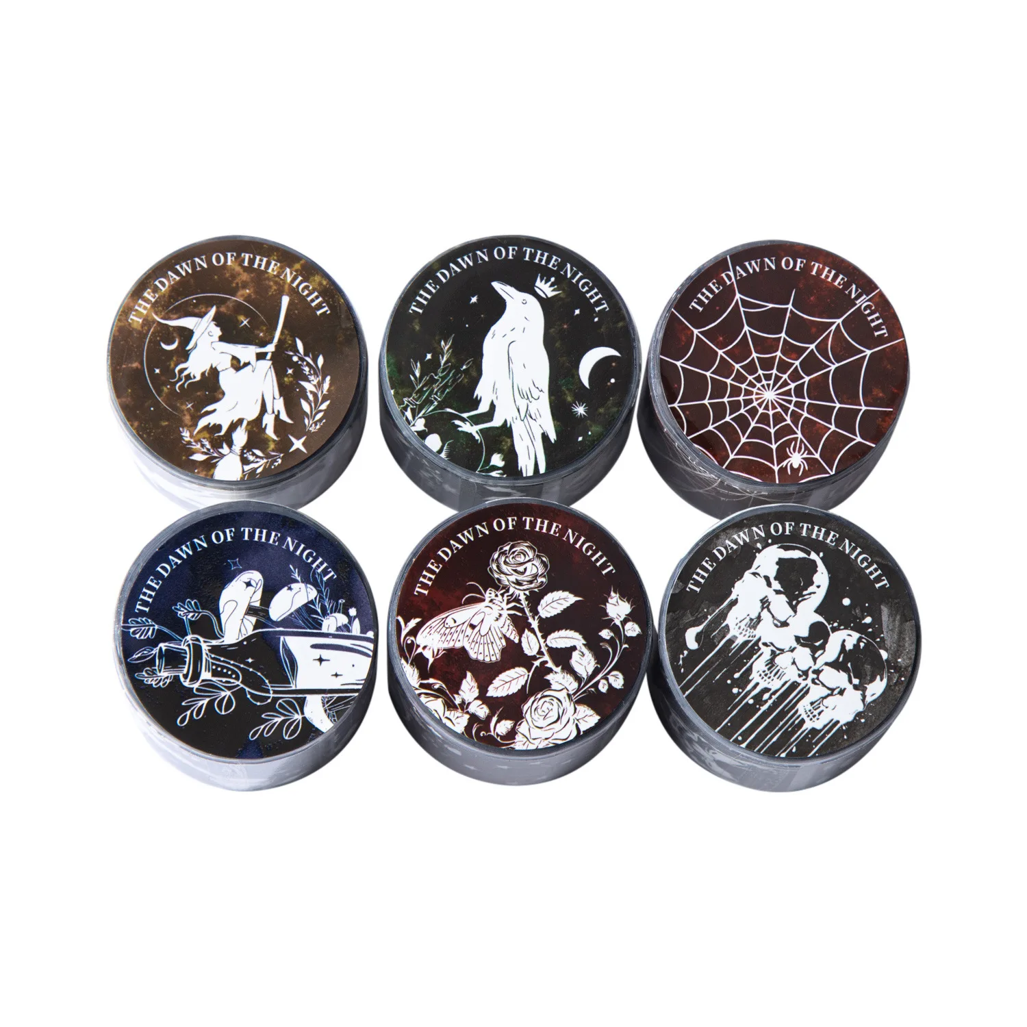 1pcs 장 접착 테이프 밤과 새벽 마스킹 테이프 정크 저널 스크랩북 스티커 종이 일본어