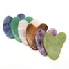 Gua Sha de piedra natural para masaje facial: Cuarzo, Amatista y Jade | Emoape