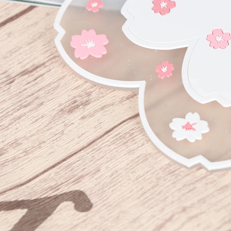 Table Mat Cherry Blossom Heat Insulation Pad Dining Table Mat Anti-skid Cup Pads Non-slip Coaster Kitchen Accessories Coasters