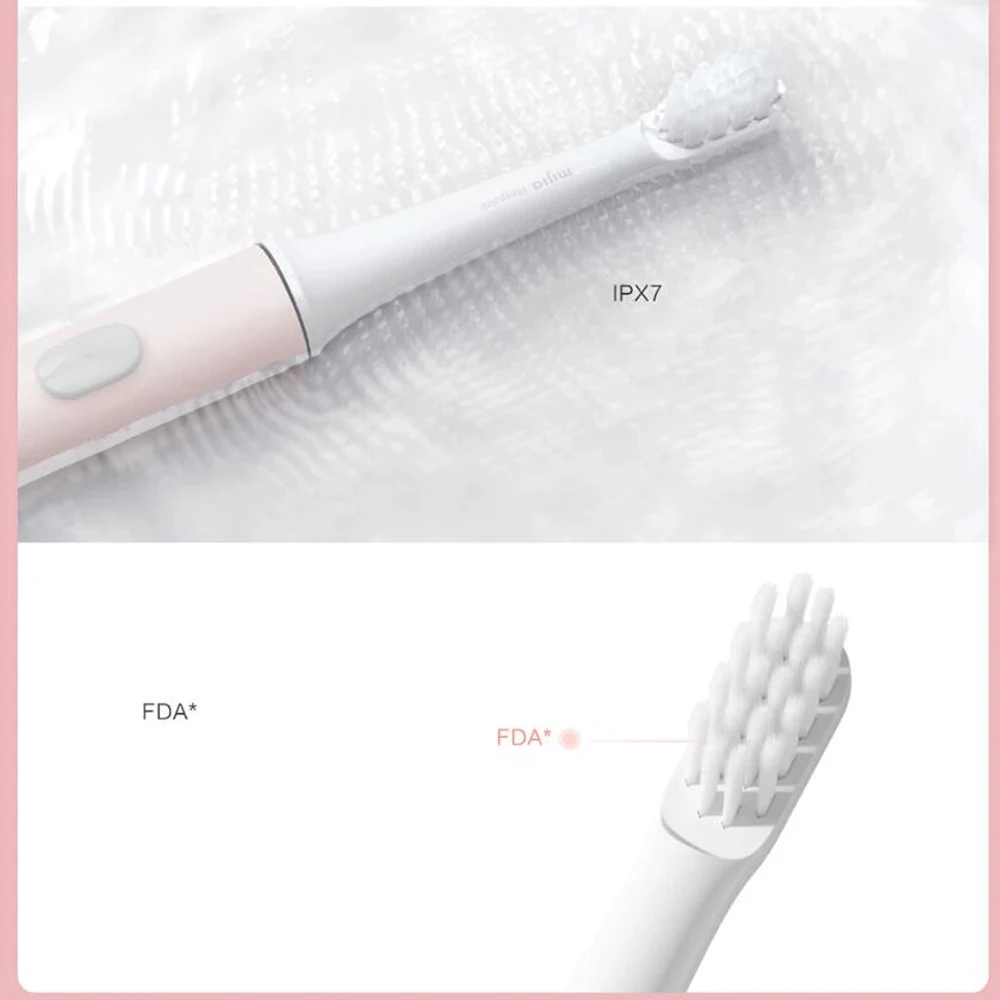 Xiaomi MIJIA T100 Sonic Electric Toothbrush USB Rechargeable Waterproof Ultrasonic Automatic
