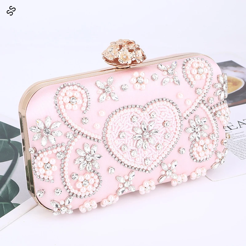 Pearl  Bag Clutch Bag Exquisite Elegant Diamond Storage Bag Evening Bags Handbags Women Fashion Bag