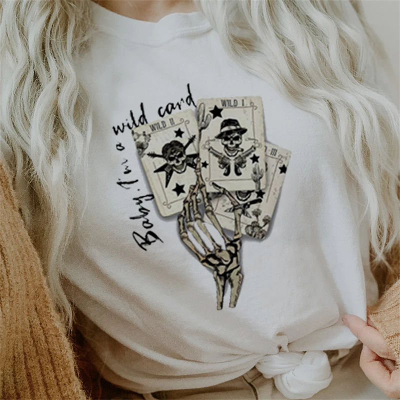 

Summer Fun Short-sleeved Simple And Versatile Casual Tops Printed T-shirt Fashion Summer Women's T-shirt Cartoon Pattern T-shirt