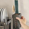 Stainless Steel Dish Drying Rack Adjustable Kitchen Plates Organizer with Drainboard Over Sink Countertop Cutlery Storage Holder 3
