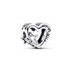 New Sparkling Hearts Clip Gold Dragon Protective Talisman Charm Beads Fit Original European 925Silver Bracelet DIY Women Jewelry 6