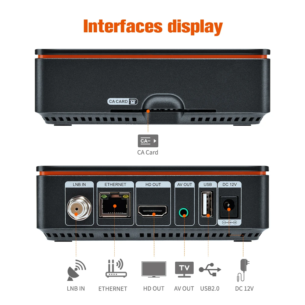 Gtmedia-receptor de tv Via Satélite Prime v9 Ecam Iks Dvb-s s2 Decodificador S2x Sintonizador 1080p H.265 Construído em 2.4g Wifi Suporte Gtshare Lacam - Image 4