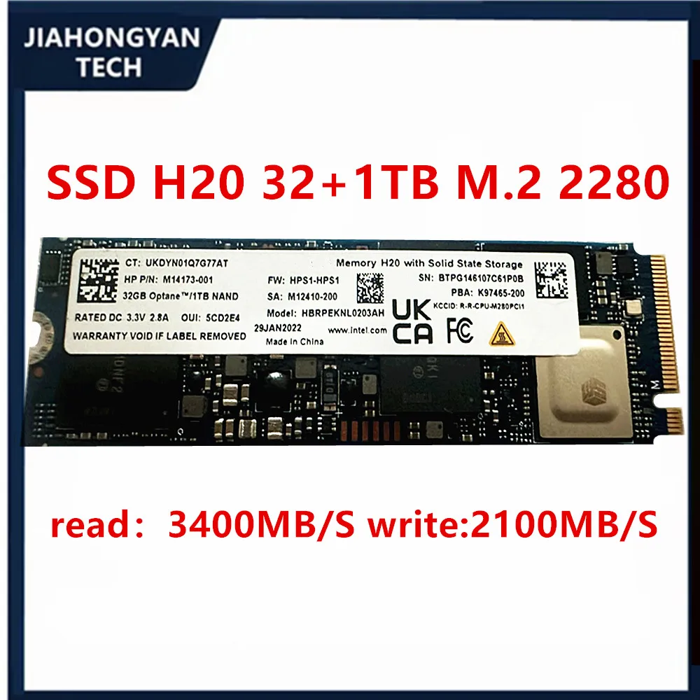 New For Intel Optane SSD H20 32GB 512GB 32GB 1TB