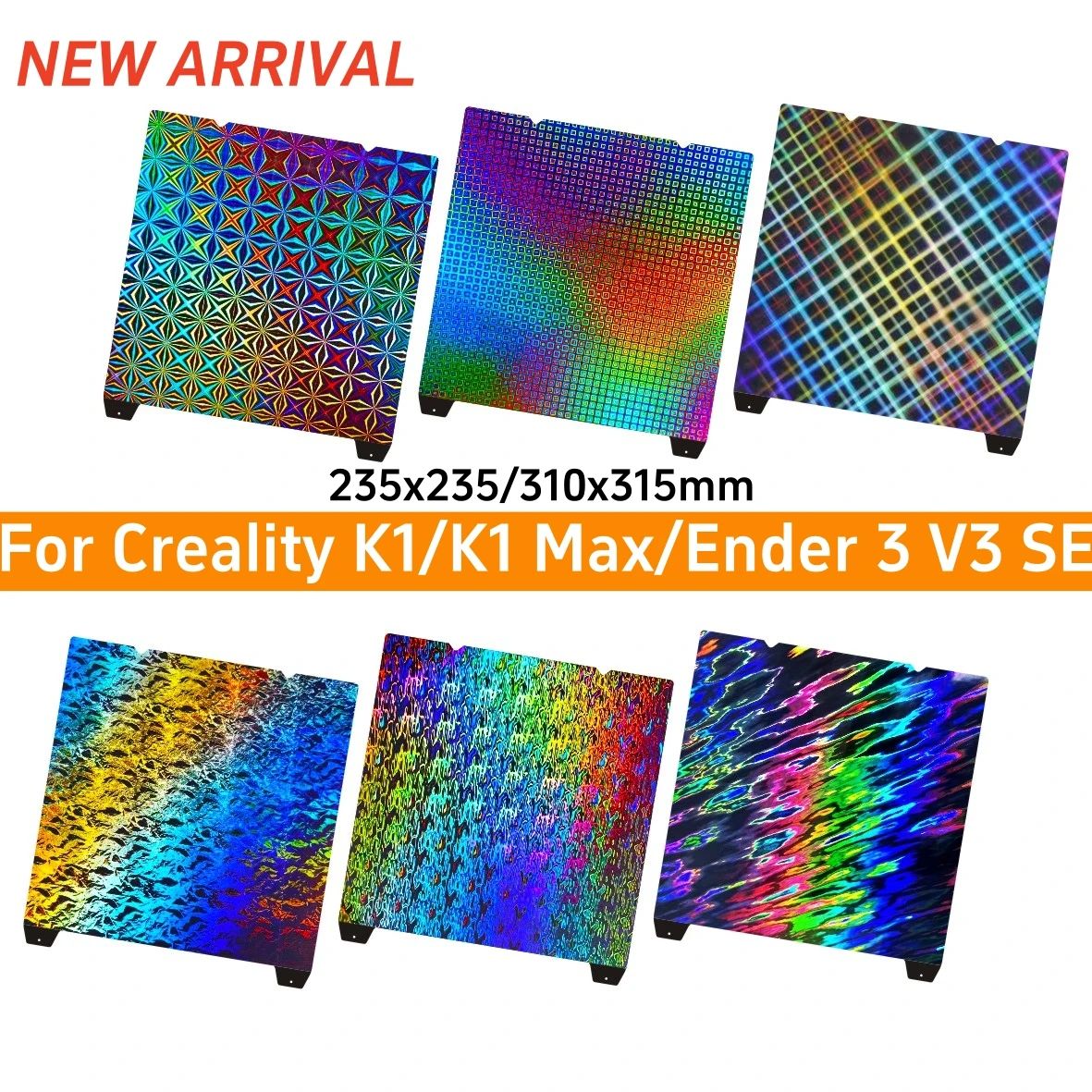 Für Creality K1C/ K1/ K1 MAX /Ender3 V3 KE/ 310X315mm PEI Bauplatte 235X235mm Für Ender 3 V3 Se /Ender 3 S1 PRO / Ender-5 S1