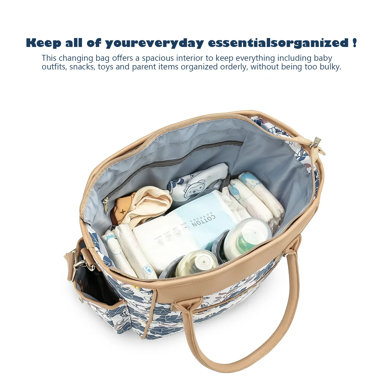 Mother Large Capacity Travel Nappy Backpacks with Anti-loss Zipper Solid Baby Maternity Nursing Bags Gifts New Mommy Diaper Bags