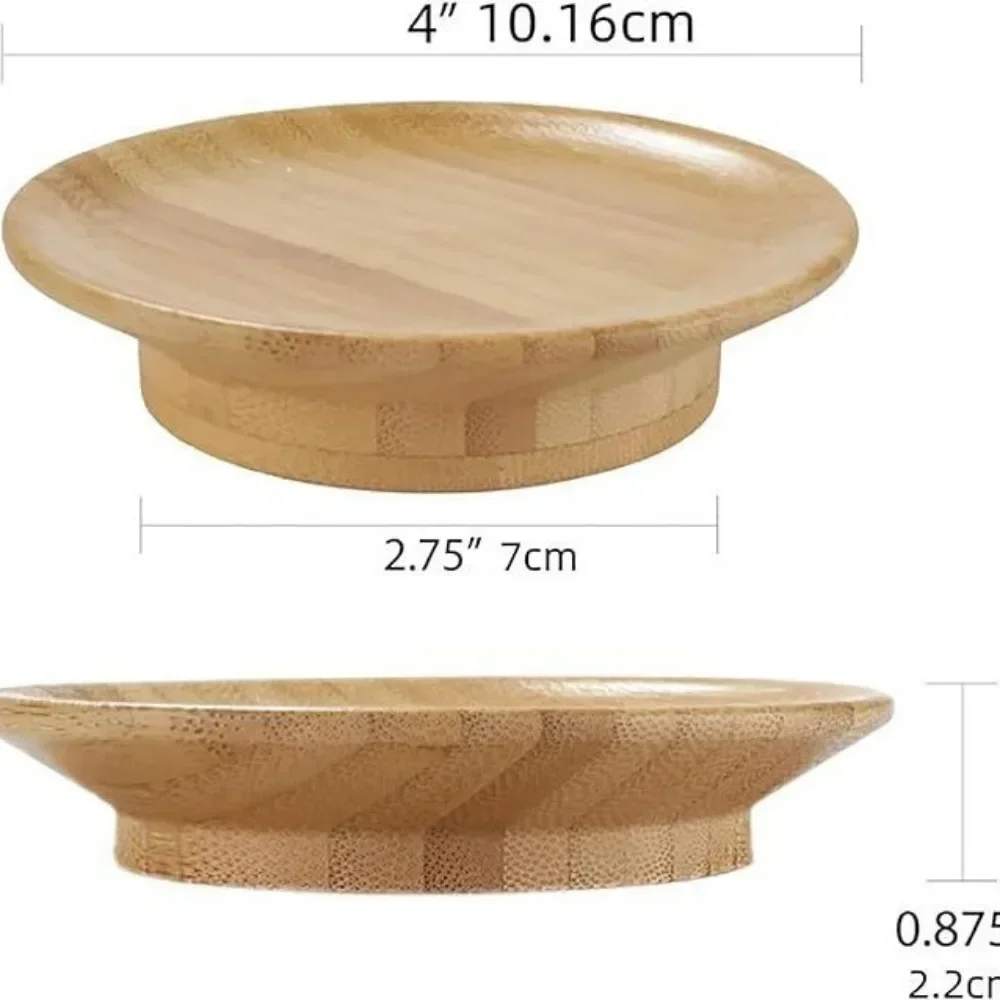 10.16*7cm Red Wine Glass, Cooked Food Board, Top Plate, Cooked Food Glass Cover, Anti Falling Debris, Bamboo Cup Cover, Coaster