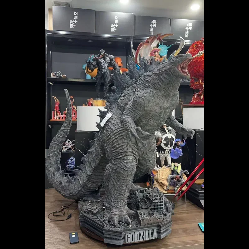

Экшн-фигурки Godzilla VS King Kong, 50 см, GK Gojira, модель фильма «тепловые лучи» с подсветкой, ПВХ аниме Коллекционная статуя, периферийные игрушки