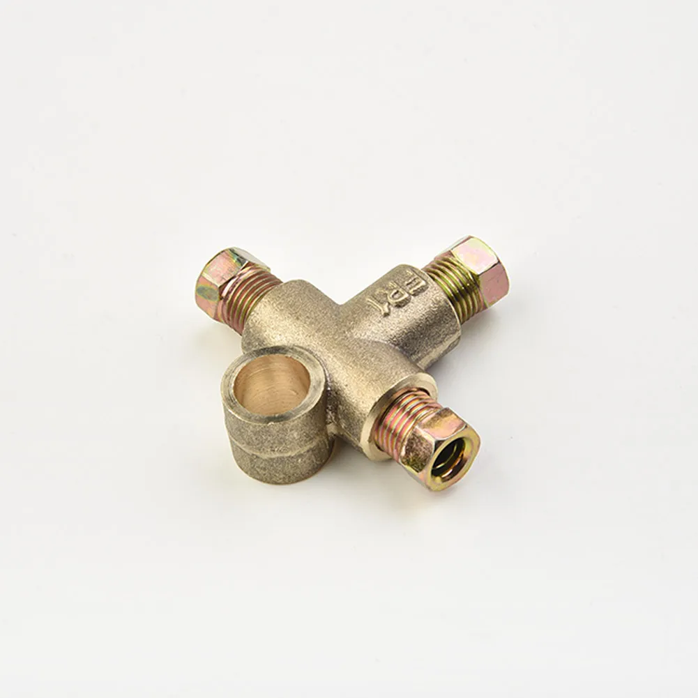 High Quality Brake Pipe Unions 3/16" 3/16inch Nuts Short T Piece Union With 3 Male 3 Way 3/16" 3/16"