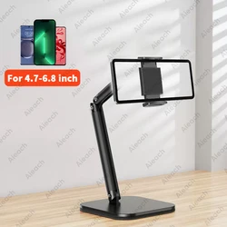 Ergonomic Adjustable Tablet and Phone Stand with Flexible Metal Arm (For 4.7 - 6.8 inch)