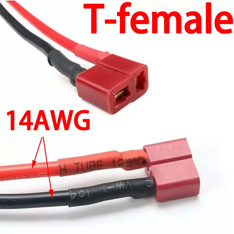 Connecteur Deans T 10cm 14AWG mâle femelle pour batterie RC, câble et soudures