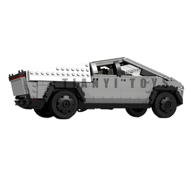 Décennie s de construction de camion Cybertruck pour enfants, modèle de voiture Cybertruck, kit de briques Moc, cadeaux de Noël, jouets pour garçons, 514 et plus