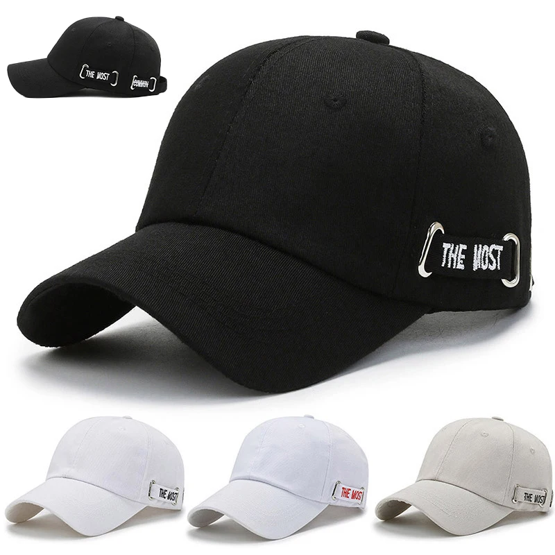 

Unisex Baseball Caps Embroidered THE MOST Cotton Sun Hats Solid Color Visor Hats Baseball Caps Adjustable Casual Gorra