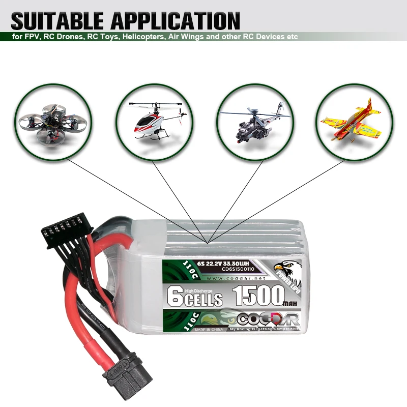 CODDAR1500MAH6S222V110CFPVFreestyleDroneLithiumBatteryLIPO.jpg