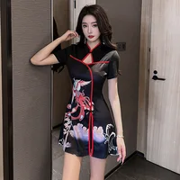 Vêtements de travail pour femmes, chemise, jupe courte imbibée, hôtel, salon de beauté, spa, massage, ongles, bain de pieds, technicien, salopette, uniforme 1