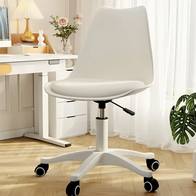 

Home Creative Computer Chair Solid Color Simple Modern Stool Bedroom Study Rotating Lift Chair Office Light Luxury Study Chairs