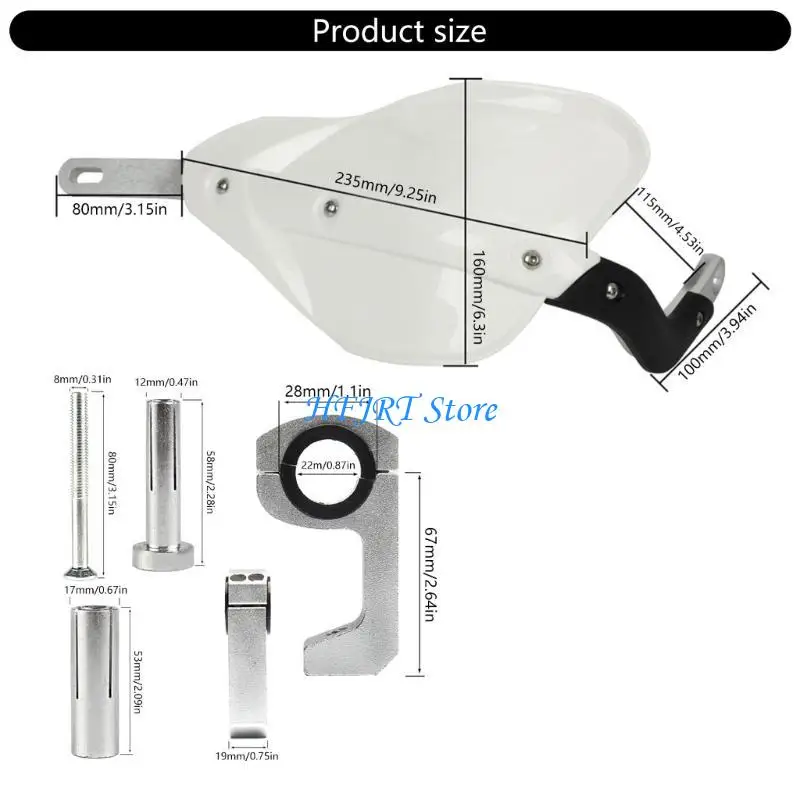 57EF 컴포트 핸드 바 가드 커버 오토바이 바이커용 디플렉터 바람 차단기