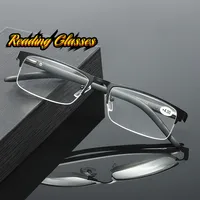 Luxury Design Titanium Alloy Reading Glasses Business Far Sight Eyeglasses for Men Non Spherical 12 Layer Coated Plus Lenses 1