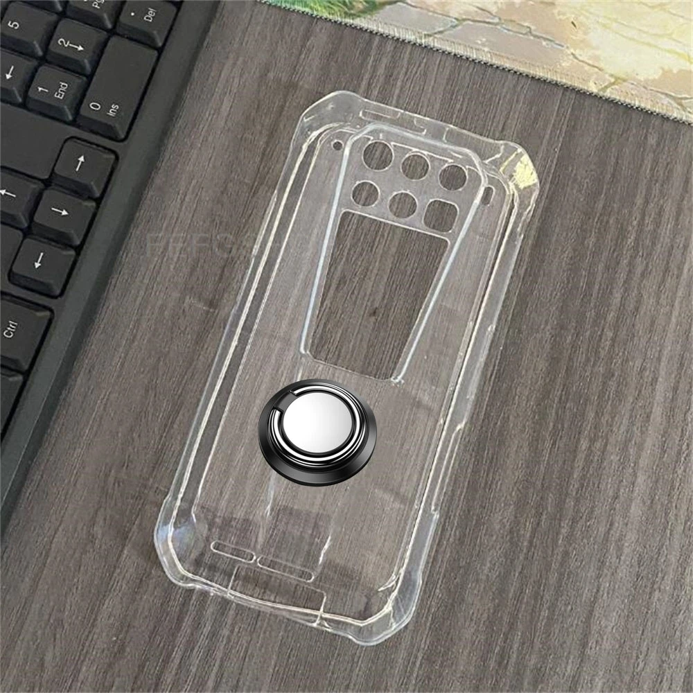 Durable TPU Silicone Phone Case with Back Ring Holder