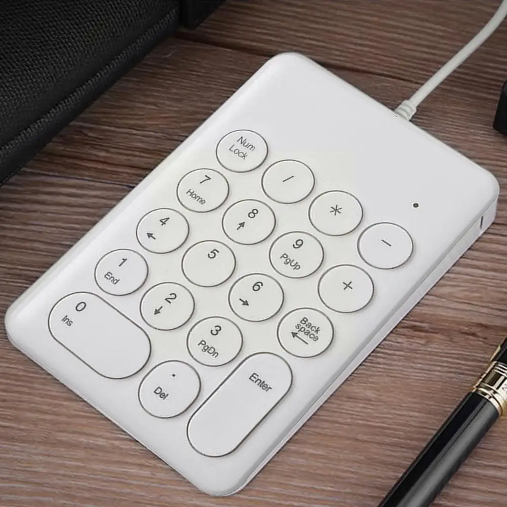 269 유선 무선 숫자 키보드 회계 은행 엔지니어링 키보드 미니 USB 초콜릿 키보드 인터페이스 키보드 T2Y1
