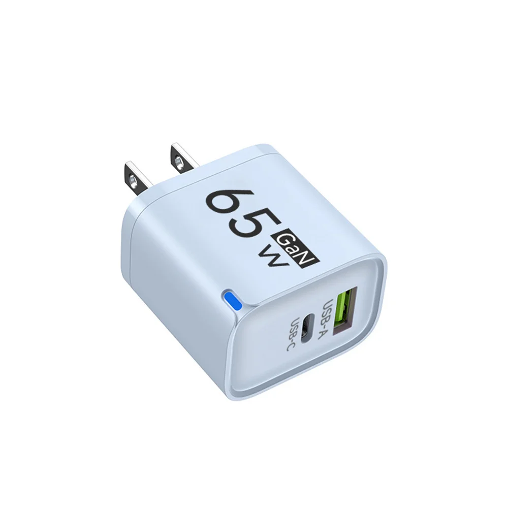65W GaN USB C Charger QC3.0 PD Fast Charging Mobile Phone Charger Adapter For iPhone Samsung Xiaomi Huawei Type C Wall Charger