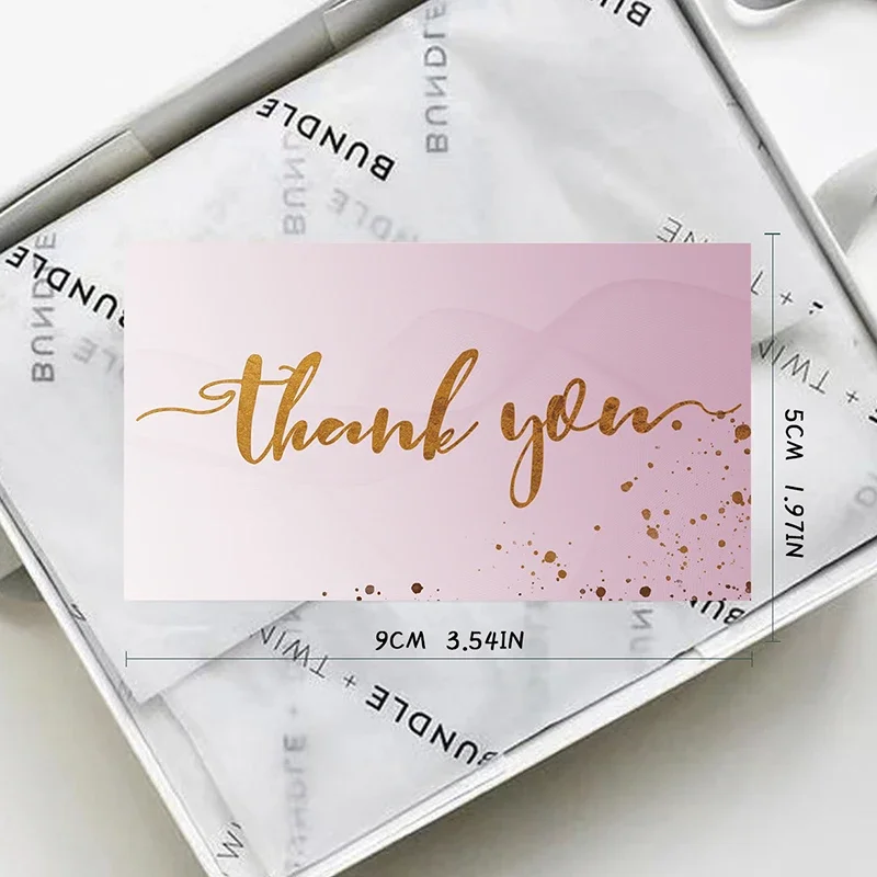 50 cards Thank you for your order card Small store gift decoration card Enterprise, thank you card, holiday card, wedding