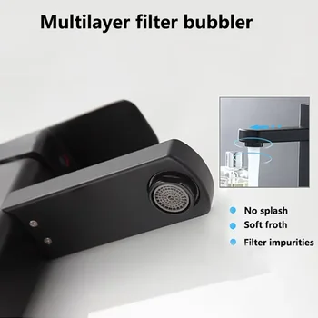 ห้องน้ําอ่างล้างจานหลุมเดียวพลาสติกก๊อกน้ําร้อนและเย็น, ดาดฟ้าติดอ่างล้างหน้าอ่างอาบน้ําก๊อกน้ําสี่เหลี่ยม 2