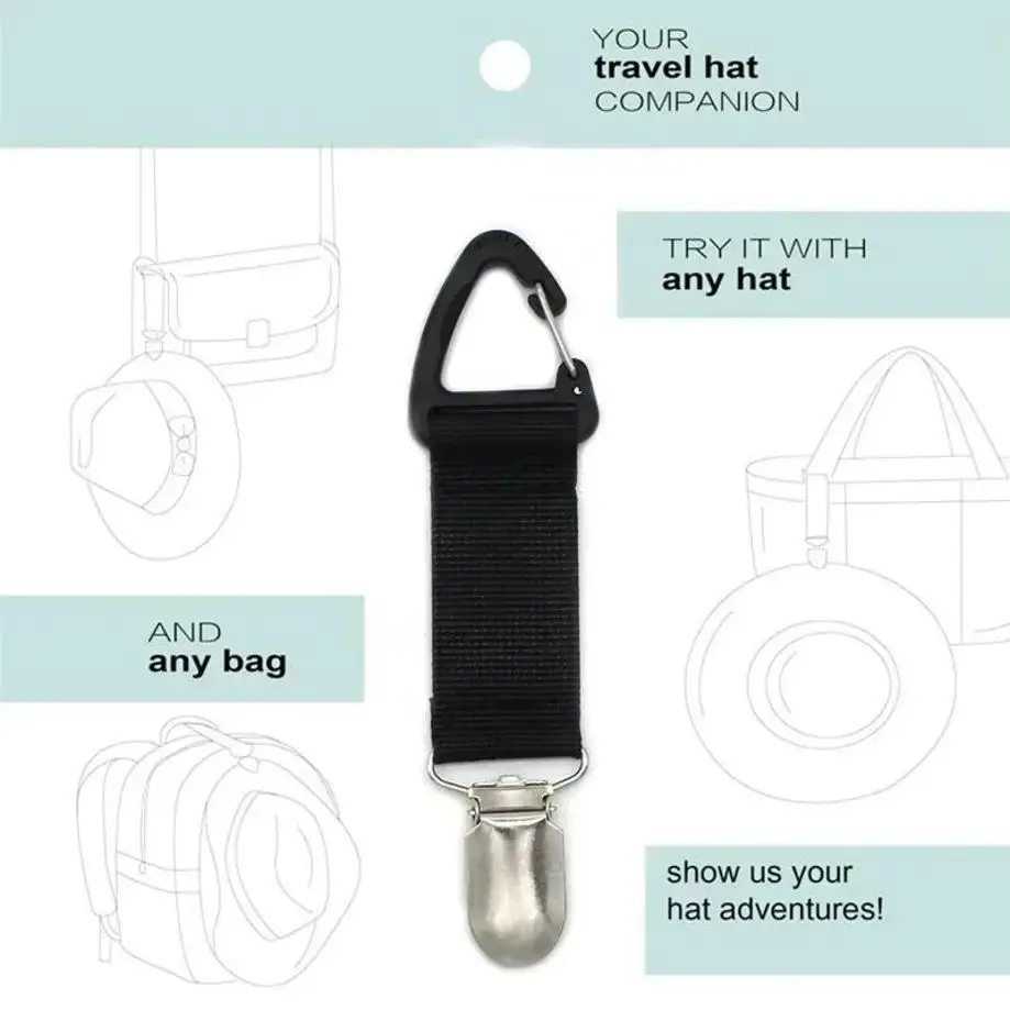 Portable Small Fabric Clips for Holding on Bag Traveling Hat Clips for Purse Backpack Luggage Outdoor Travel Beach Accessories