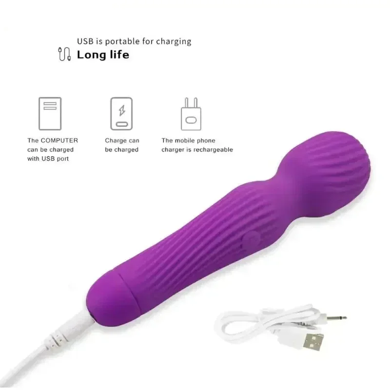 Description Picture 6 of itemPortable Massagers Adult Quiet Waterproof 10 Frequency Relieve Sore Muscle Handheld Rechargeable Cordless Massagers Tools 4Color
