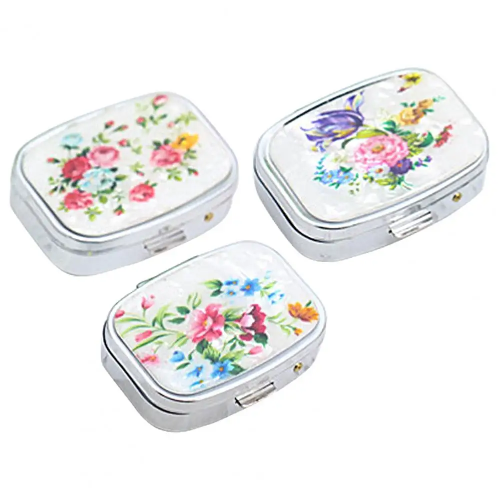 

Practical Pill Box Reusable Sealed Well Water-proof Dust-proof Moisture-proof Pill Container