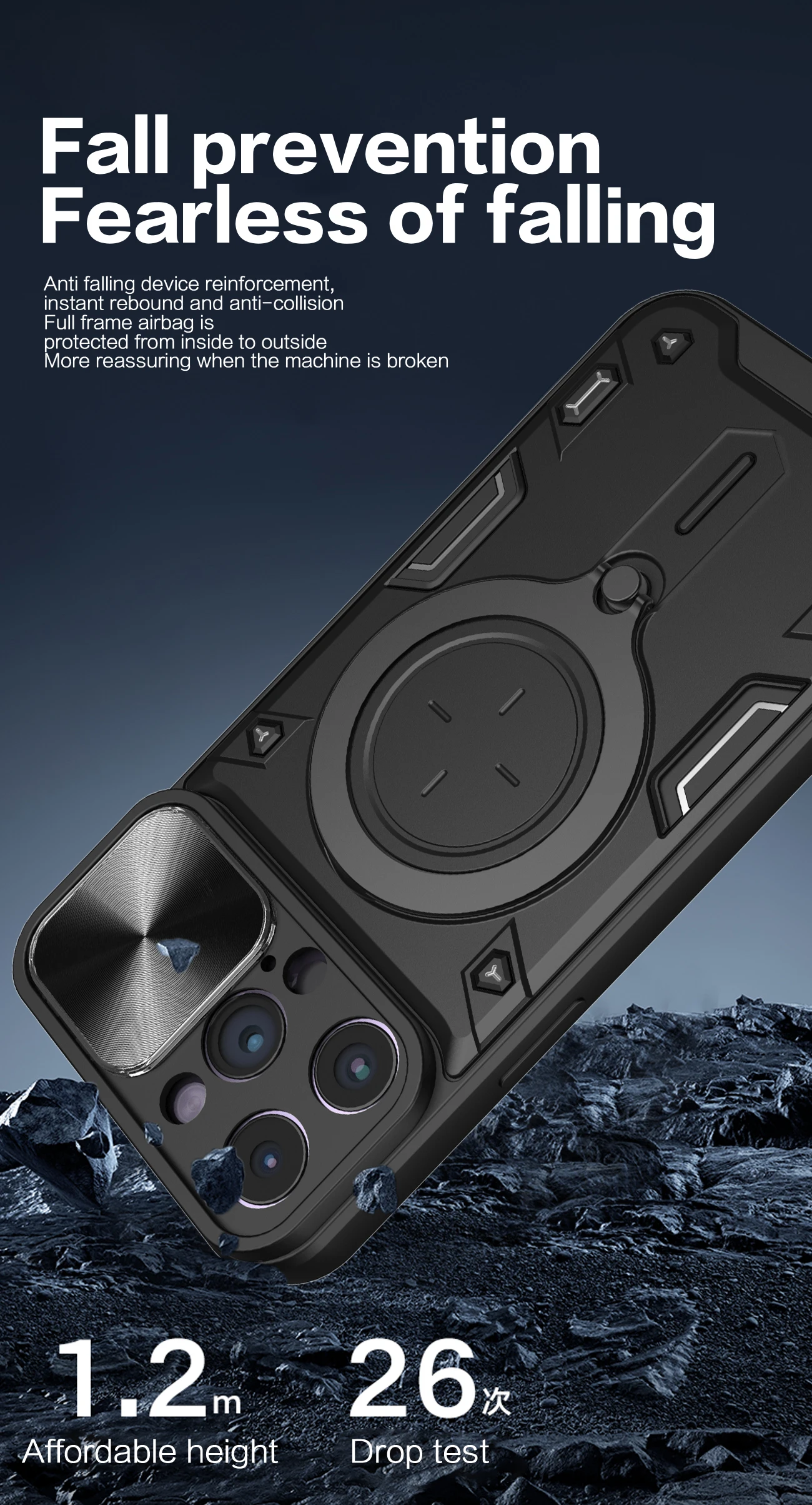 Vs Iphone 12 Pro Max S21 Ultra Drop Test Casing Kamera Geser - Main Image