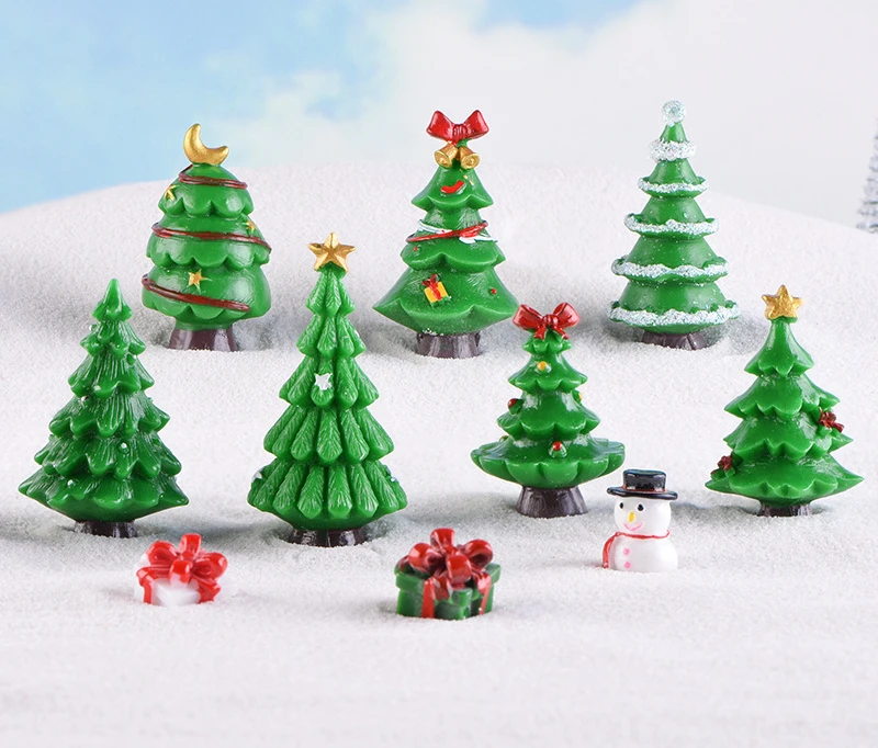 

Christmas Tree Accessories, Various Sizes, Simulation Trees, Christmas Small Gifts, Micro Landscapes, Snow Scenery Decorations