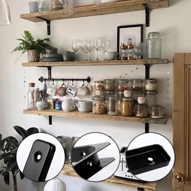 1pcs Stainless Steel Shelf Thickened Wall L-shaped Fixed Bracket Support Shelf Support Frame L word protection angle de meuble stainless steel angle bracket furniture hardware angle bracket angled furniture hardware angle connector furniture corner protector