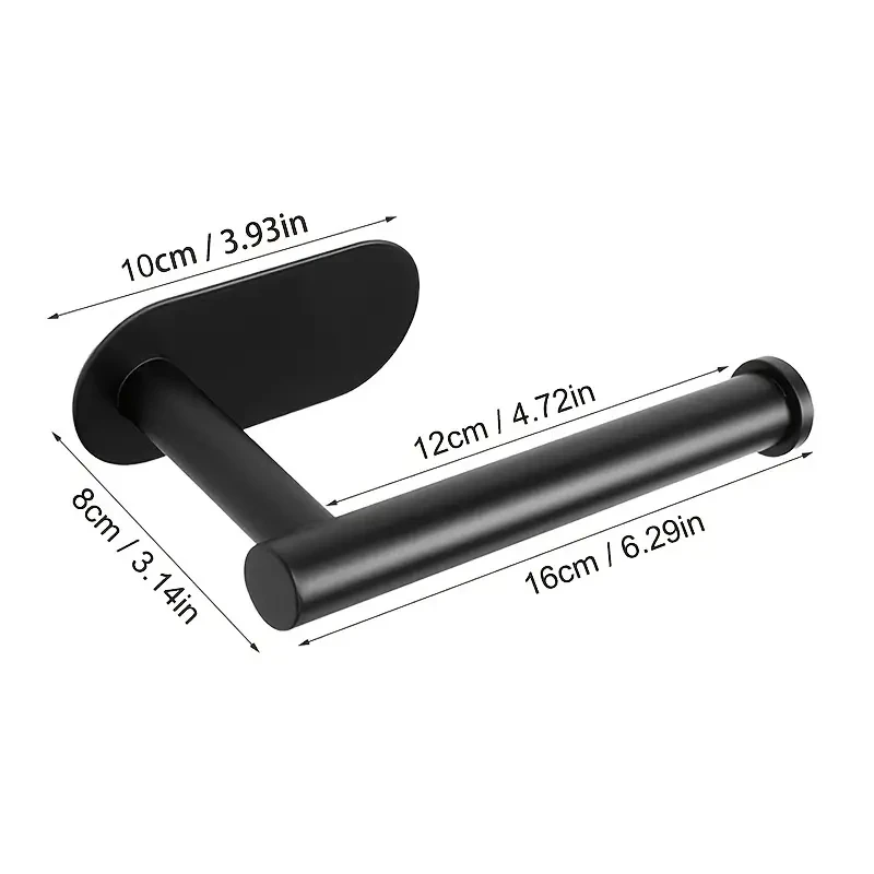 Toilet Paper Holder 1pc Self-Adhesive Wall-Mounted Toilet Paper Holder