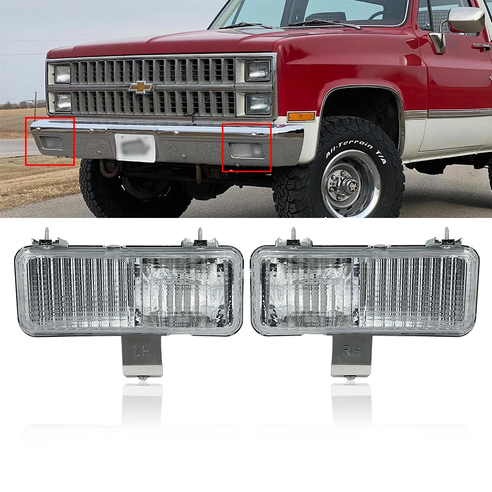 Corner Parking Signal Light Pair for GMC Chevy Blazer Pickup Truck S-15 S10 