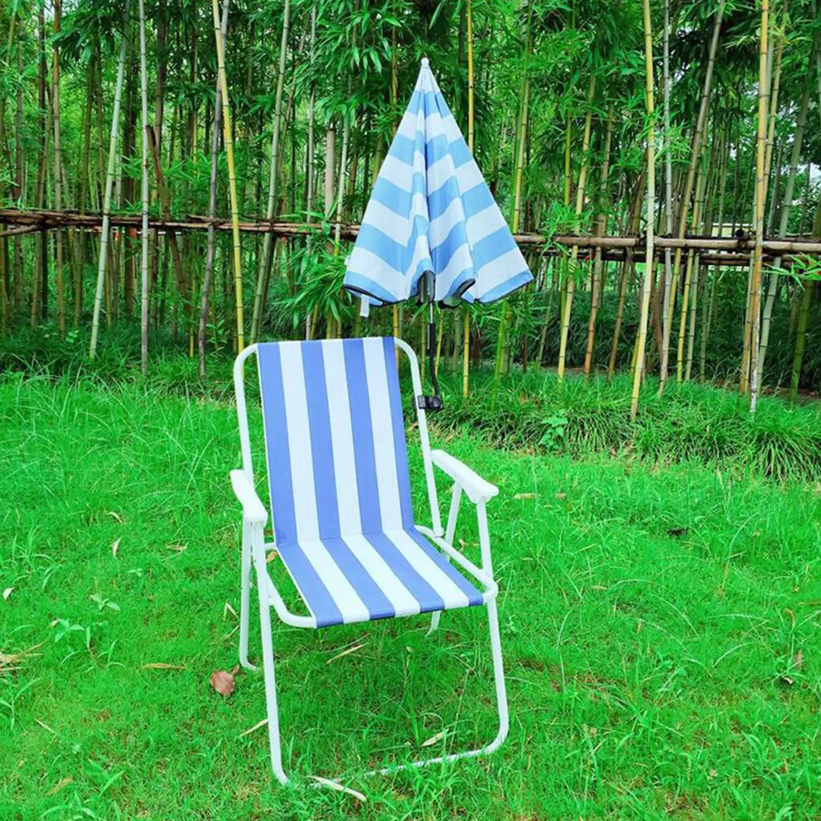 Portable Beach Umbrella Clamp Sun Protection Adjustable for Outdoor Summer Chair Bleachers Camping