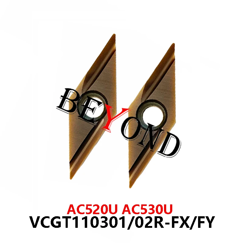 

100% оригинал VCGT110301R-FY AC530U VCGT110302R-FY AC520U VCGT110302R-FX Карбидные вставки с ЧПУ VCGT110302 VCGT110301 VCGT 110301