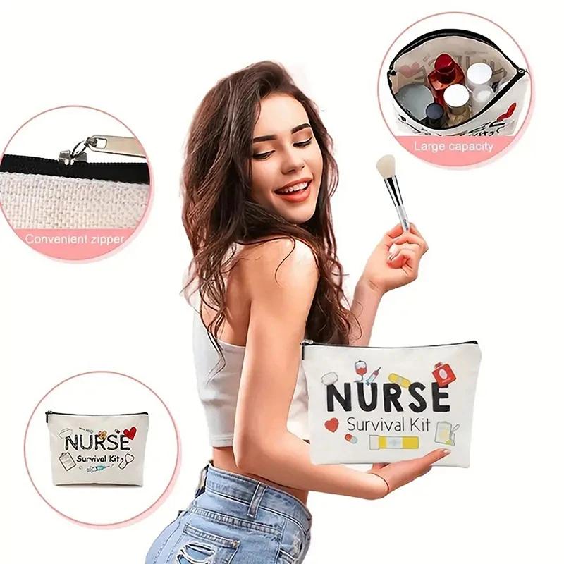 thumbnail image 2 of Nurse Makeup Bag Nurse Accessories ER Nurse G-ift Nurse Survival Kit 2 of 10