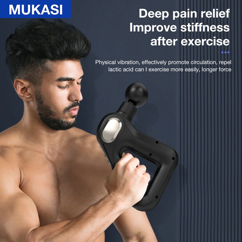 MUKASI Massage Gun Deep Tissue Electric Massager Neck Body Muscle 2 MUKASI Massage Gun Deep Tissue Electric Massager Neck Body Muscle 2
