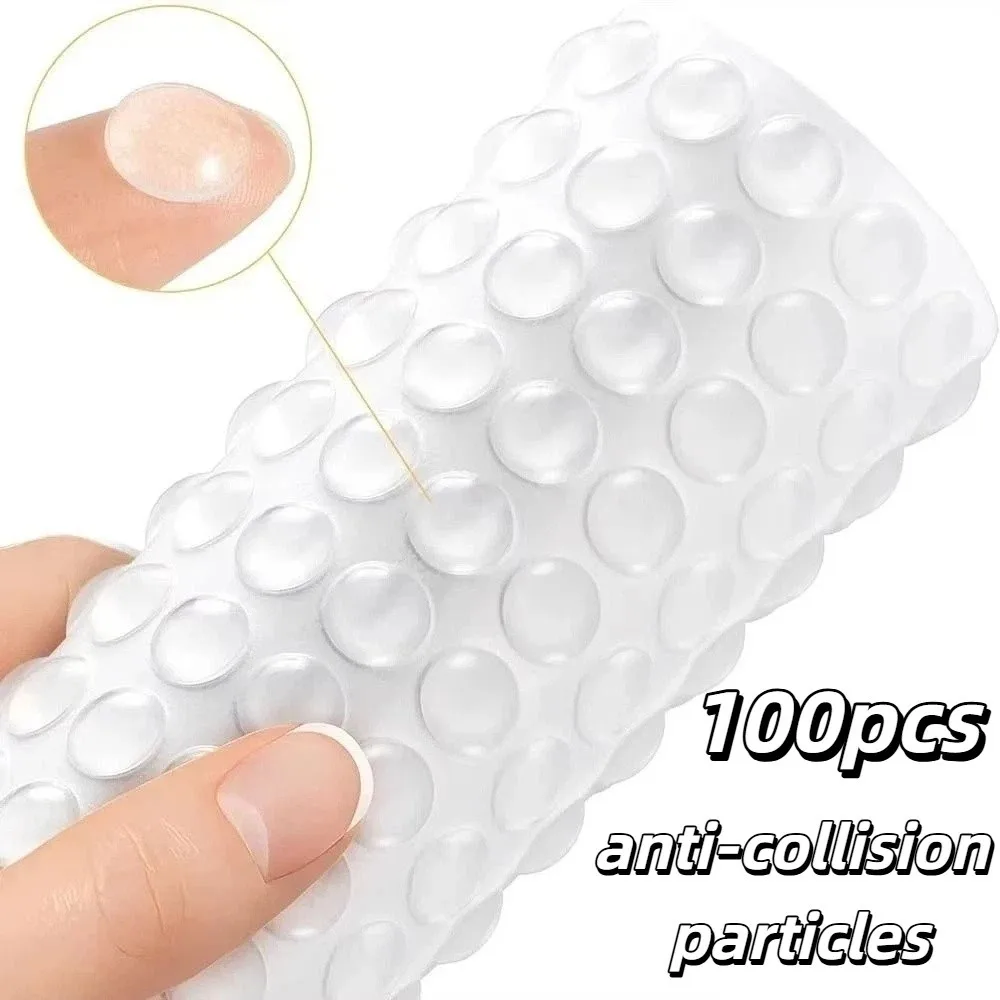 100pcs 부드러운 실리콘 고무 실리콘 가구 패드 안티 슬립 범퍼 자체 접착 캐..