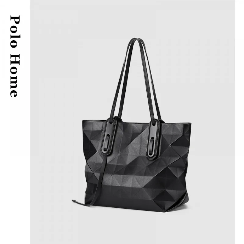 

Polo Tote Bag for Women New 2023 Fashion Rhombus Large Capacity Shoulder Bag College Students Handbag for Class Commuting