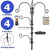 Bird Feeding Station Kit Bird Feeder Pole Wild Bird Feeder Hanging Kit Planter Hanger Multi Feeder Hanging 3