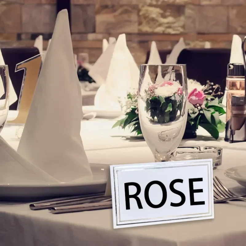 Place Cards Wedding Party Decoration Table Decor Table Name Message Greeting Card Event Party Supplies Seating Card 50pcs